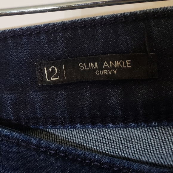 Talbots Signature Slim Ankle Jeans Stretch Dkwash Size 12 98% Cotton 2% Spandex - Picture 4 of 16